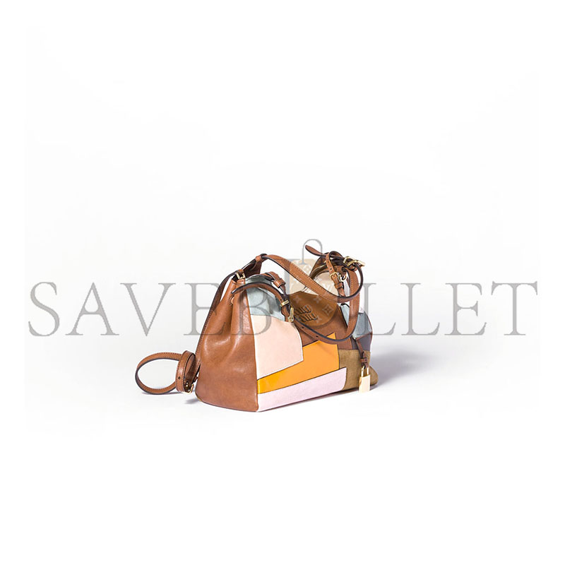 MIU MIU PATCHWORK LEATHER HANDBAG 5BA304 (25.5*20*13cm) MIU MIU PATCHWORK LEATHER HANDBAG 5BA304 (25.5*20*13cm)